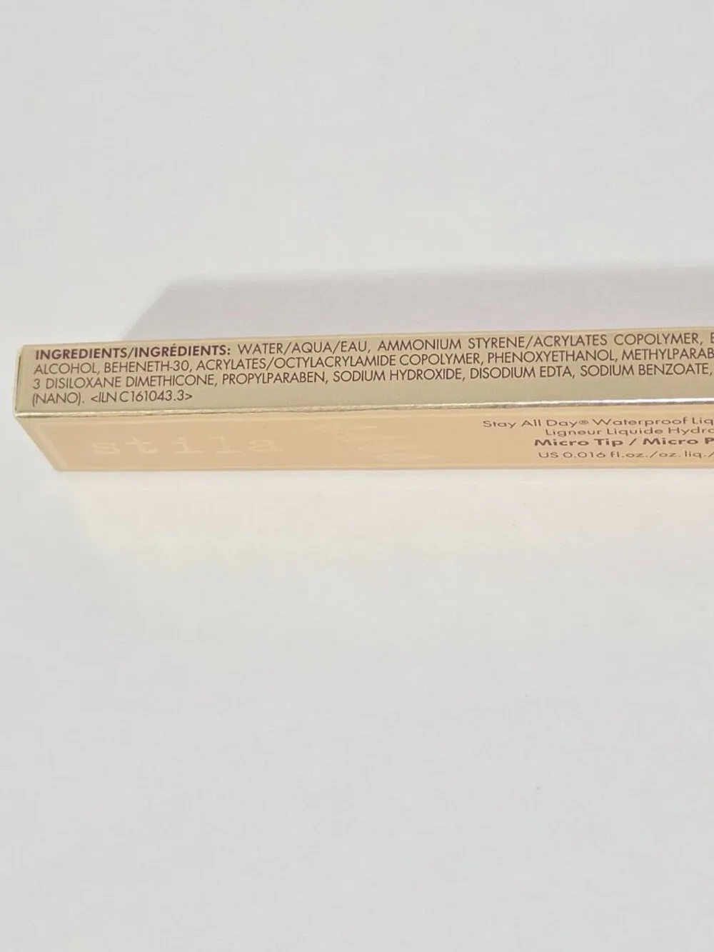 stila Stay All Day Waterproof Liquid Eye Liner Micro Tip -Intense Black -0.5 mL